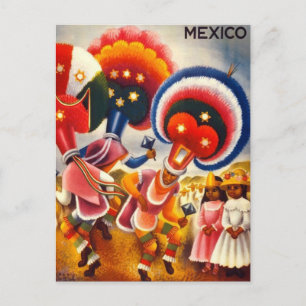 Vintage Oaxaca Mexico Vykort