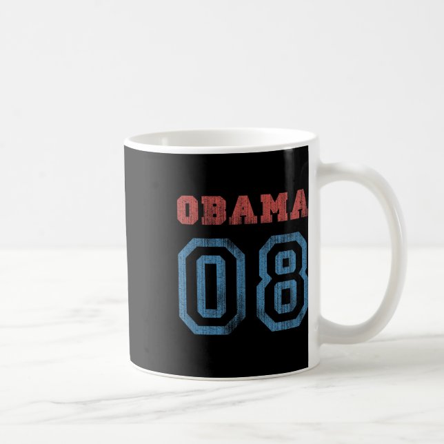 Vintage Obama 08 Kaffemugg (Höger)
