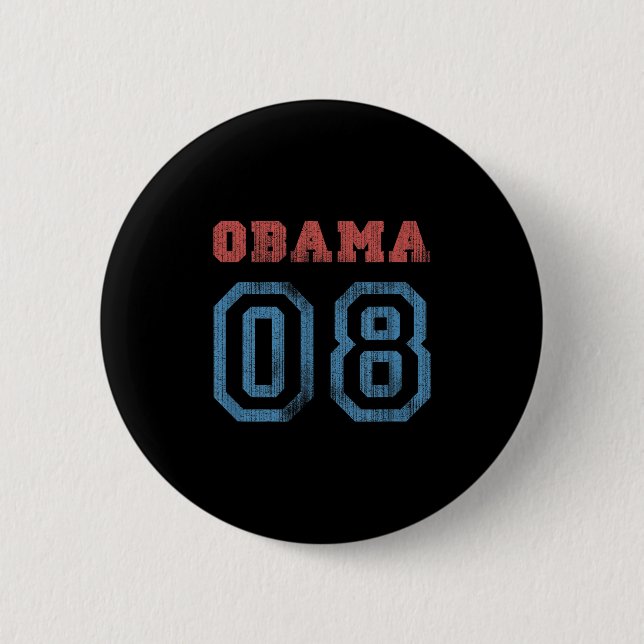 Vintage Obama 08 Knapp (Framsida)