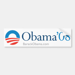 Vintage Obama 2008 Bildekal