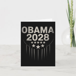 Vintage Obama 2028 Förnuftigt politiskt patriotisk Kort