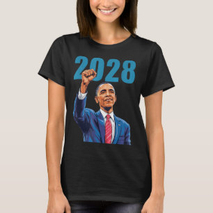 Vintage Obama 2028 Förnuftigt politiskt patriotisk T Shirt