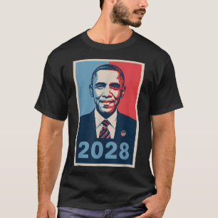Vintage Obama 2028 Förnuftigt politiskt patriotisk T Shirt