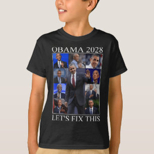 Vintage Obama 2028 Förnuftigt politiskt patriotisk T Shirt
