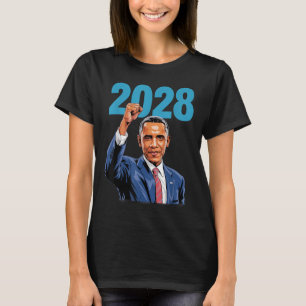 Vintage Obama 2028 Förnuftigt politiskt patriotisk T Shirt