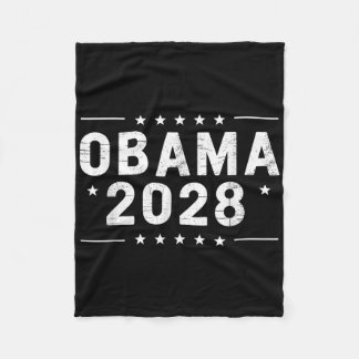 Vintage Obama 2028 Funny Political Patriotic Elect Fleecefilt