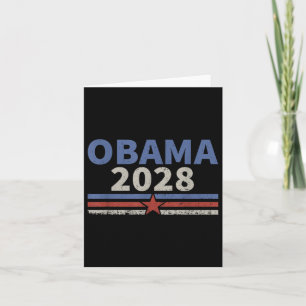 Vintage Obama 2028 Obama till president 2028 Retro Kort
