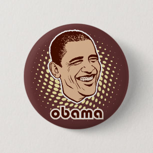 Vintage Obama knäppas Knapp