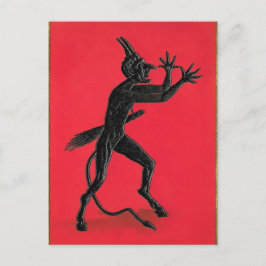 Vintage Obscenen Krampus Vykort
