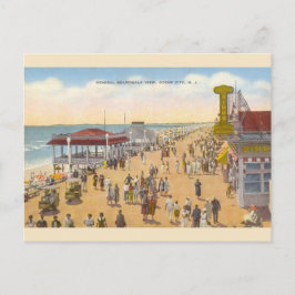 Vintage Ocean City New jersey Boardpromenavykort Vykort