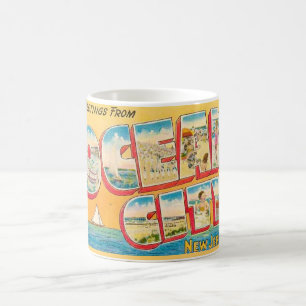 Vintage Ocean City NJ-vykort Kaffemugg