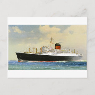 Vintage Ocean Liner Vykort