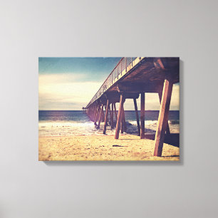 Vintage Ocean Pier Canvastryck