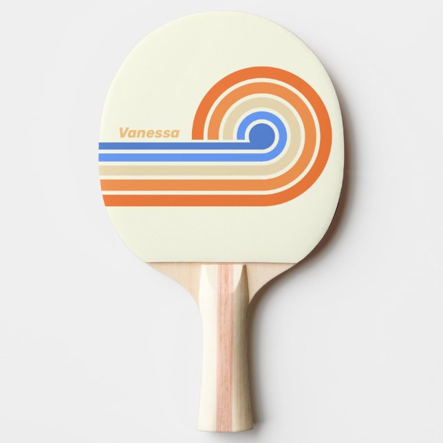 Vintage Ocean Sun-ränder med namn Pingisracket (Framsidan)