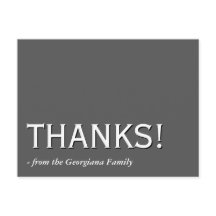 Vintage och gammaldags "TACK!" Postkort