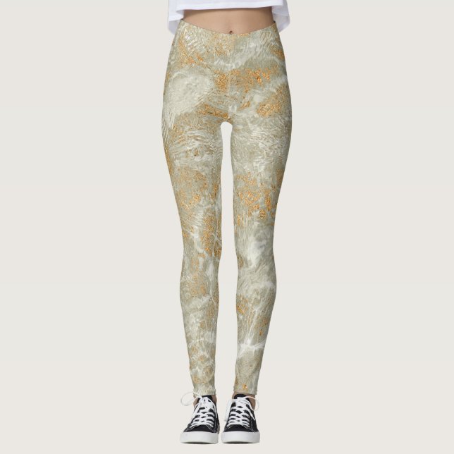 Vintage och klassisk abstrakt leggings (Framsida)
