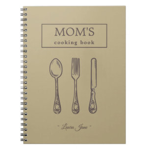 vintage- och köksrecept från mamma namn anteckningsbok