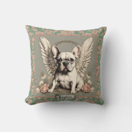 Vintage  och Mint Fransk Bulldog Angel Kudde