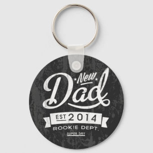 Vintage och Öga som fångar ny pappa 2014 Nyckelring