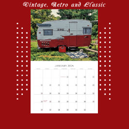 Vintage- och Retro-kameror Travel Äventyr Kalender