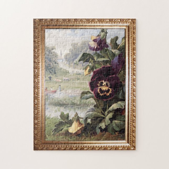 Vintage och Rustic Scene Pussel (Vertikal)
