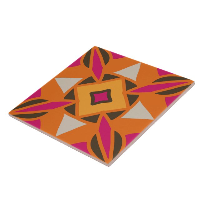 Vintage och sömlös keramisk platta av mönster kakelplatta (Sidan)