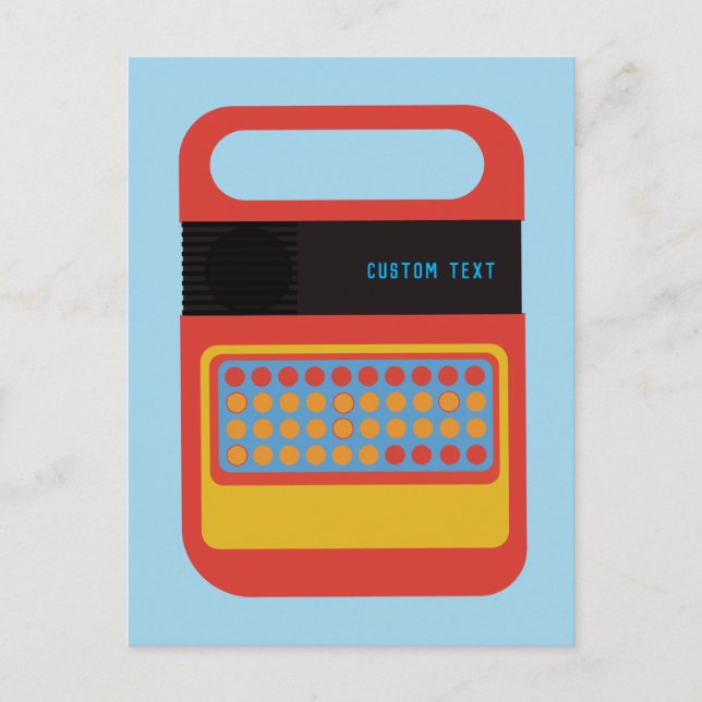Vintage och stavning av elektronisk anpassningsbar vykort (Framsida)