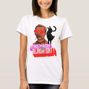 vintage och svart katt t shirt