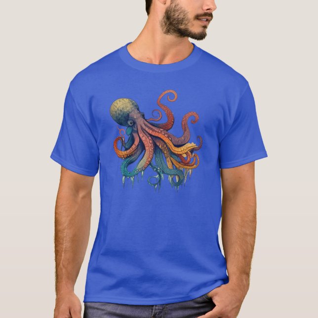 vintage octopus boy t shirt (Framsida)