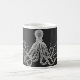 Vintage Octopus BW Mugg