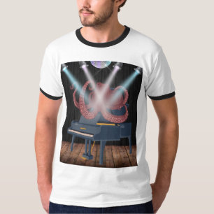 Vintage Octopus Manar apparny Cephalopod konsert T Shirt