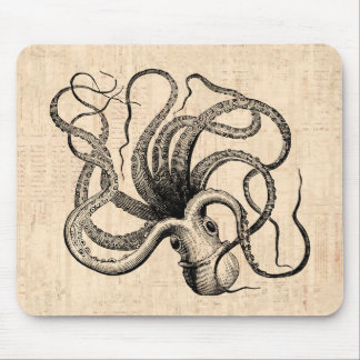 Vintage Octopus Mousepad Musmatta
