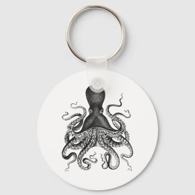 Vintage Octopus Nyckelring (Framsida)