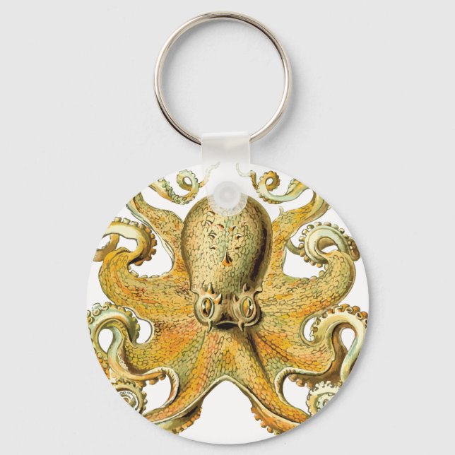 Vintage Octopus Nyckelring (Framsida)