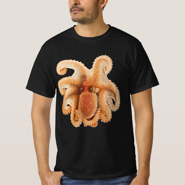 Vintage Octopus Salutii, marina vattenlevande djur Tröja (Framsida)