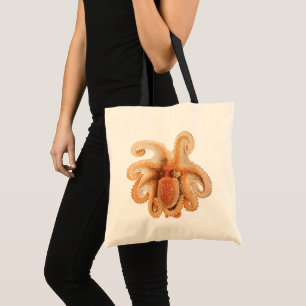Vintage Octopus Salutii, marina vattenlevande djur Tygkasse