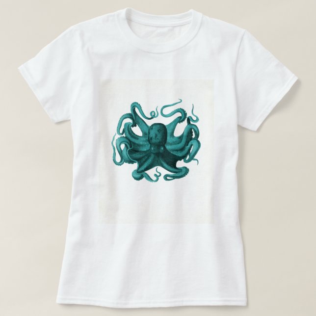 Vintage Octopus Tee Shirt (Design framsida)