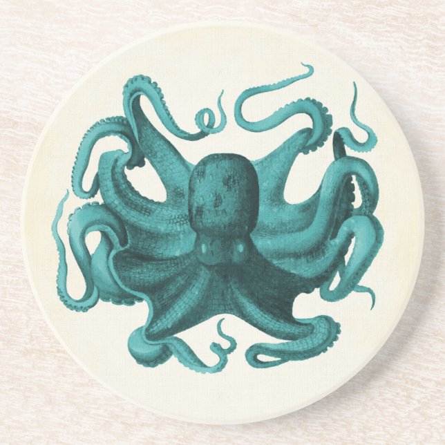 Vintage Octopus Underlägg (Framsidan)