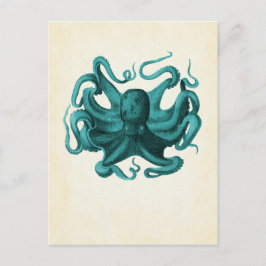 Vintage Octopus Vykort