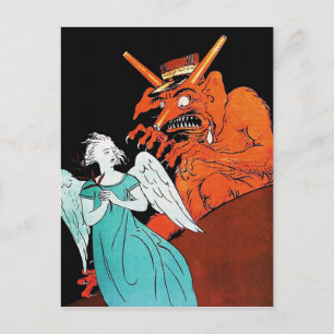 Vintage Odd Art-vykort Vykort