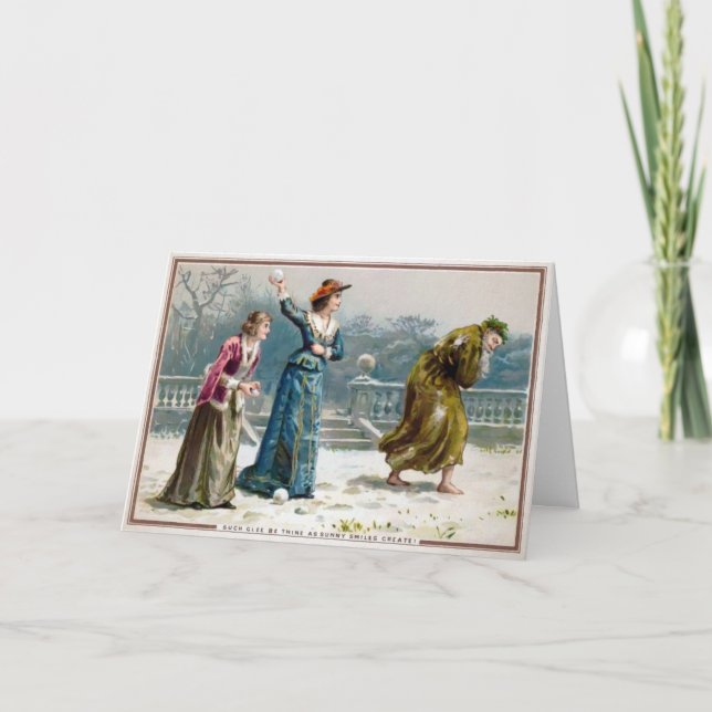 Vintage Odd Elak Dam julkort Helgkort (Framsida)