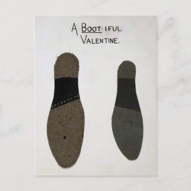 Vintage Odd Valentines day Vykort (Framsida)