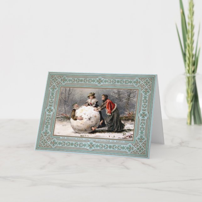 Vintage Odd Victorian-julkort Helgkort (Framsida)