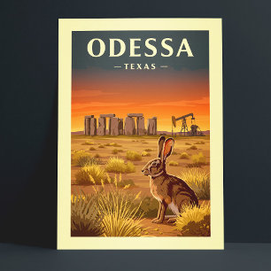 Vintage Odessa Texas Vykort