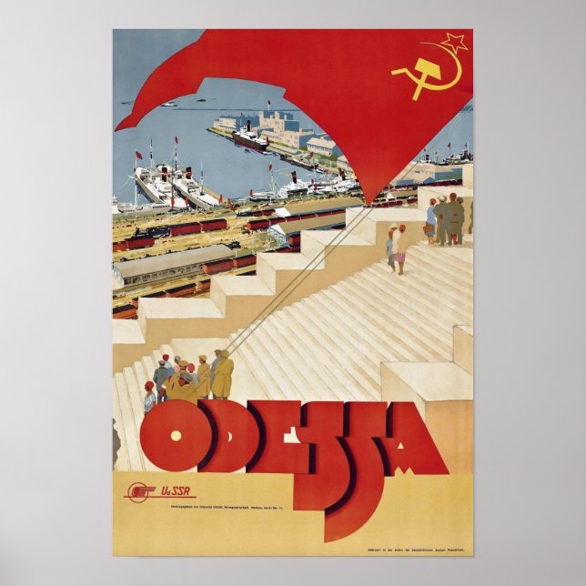 Vintage Odessa Travel Poster (Framsidan)