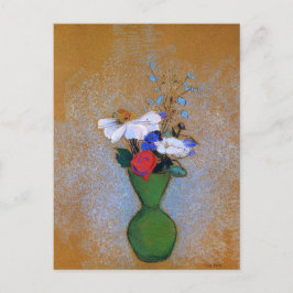 Vintage Odilon Redon Flowers i Vas Vykort