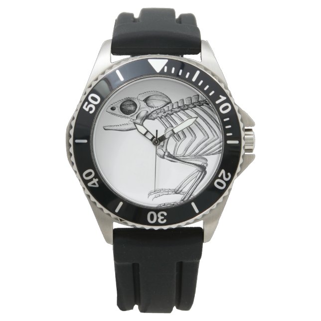 Vintage ödla skelett armbandsur (Framsida)