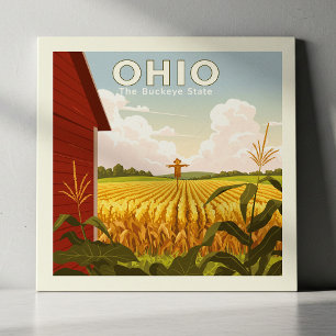 Vintage Ohio Kakelplatta