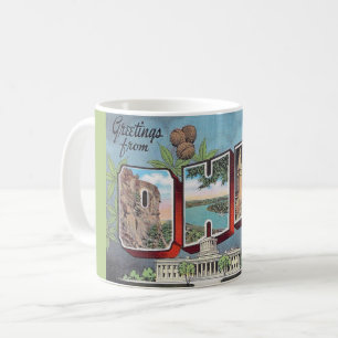 Vintage Ohio vykortsmugg Kaffemugg