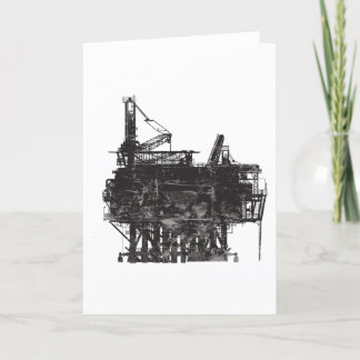 Vintage Oil Rig Kort